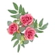 thumbnail image 4 of Anillo De Vela, Corona Artificial, Corona Bohemia Para Centros De Mesa, Puerta, Acción De Gracias, Rosa Roja, 4 of 4