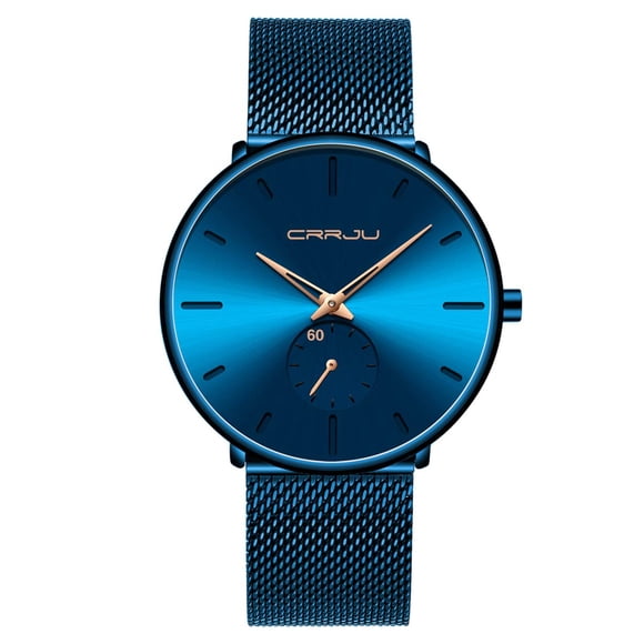 Reloj FIZILI, ultrafino e impermeable, de moda para hombre, color azul
