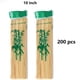 thumbnail image 1 of 100pcs 200pcs Natural Bamboo Skewers, Wooden Skewers, Kebab, Short Skewers, Wooden Kebab Skewers For Fruit Kabobs, Appetizer, Chocolate Fountain, Cocktail, 8"/10"/12", 1 of 5