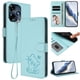thumbnail image 2 of Funda Volteable tipo Billetera con Correa para Infinix Hot 30 4G, Verde Claro, 2 of 6