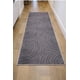 thumbnail image 1 of Alfombra Decorativa con Relieve 3D Diseño Geométrico Curvo Medidas 60 X 180 cm Color  Gris  36, 1 of 2