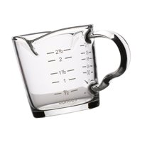 Magideal - Jarra De Leche De Cristal Para Chupito De Café Expreso Con Escala, Taza Medidora De Café Expreso Multiusos Espesada, Taza De Leche Con Asa Para Bebida