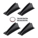 thumbnail image 1 of 4 Piezas Difusor De Parachoques Trasero Difusor De Parachoques Trasero De Forma Curvada Para Coche 20 Cm X 12,2 Cm X 6 Cm Negro, 1 of 5