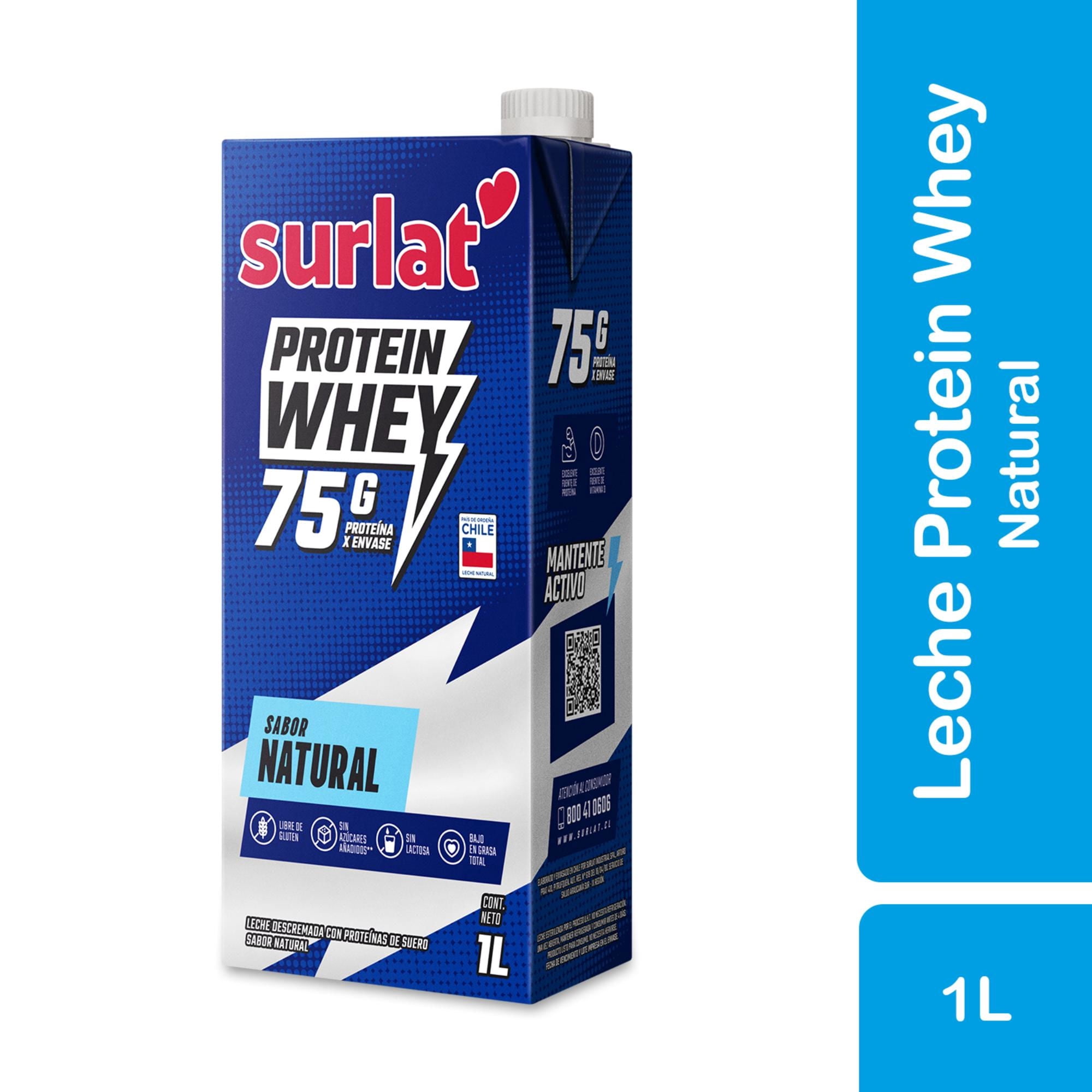 Leche Proteína Natural 1 L Surlat