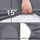 thumbnail image 4 of Sábana ajustable Utopia Bedding King Size de microfibra gris, 4 of 6