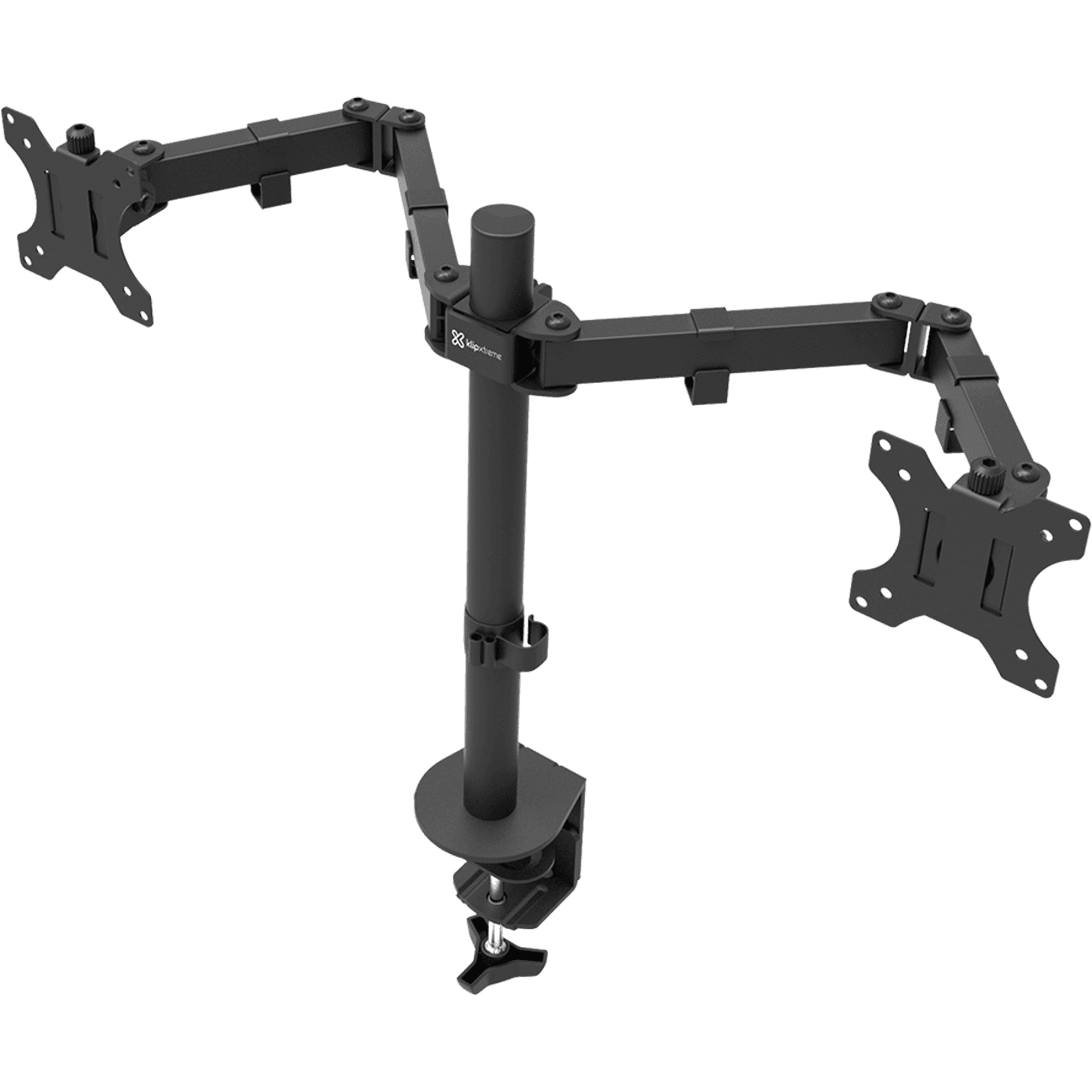 Klip Xtreme Soporte 2 Monitores 13-32" Giro 180 Inclinable Kpm-310