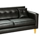 thumbnail image 3 of Sofa New Retro 3 Cuerpos Pu 04 Negro, 3 of 5