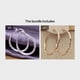 thumbnail image 1 of 18K Gold Plated Earrings: Make a Statement with Simple, Big Circle Hoops, 1 of 5