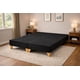 thumbnail image 2 of Base Cama 2 Plazas LORE Felpa Premium Negro / Reforzada Con Patas De Madera, 2 of 3