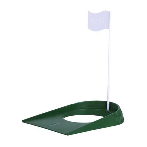 Golf Putting Cup con agujero y bandera para ayudas de entrenamiento de práctica para golf, regulación de copa de agujero de putter de práctica para golf