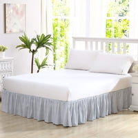 Falda De Cama Laura Ashley Home De Algodón Con Volantes Azul Queen