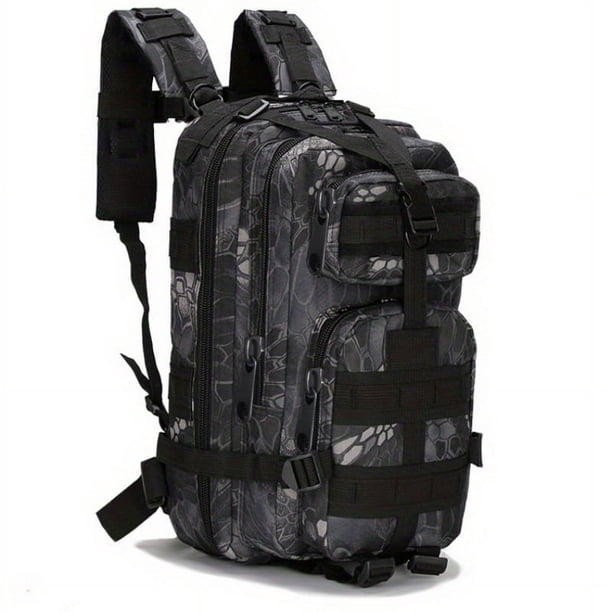 1pc Multifunctional Tactical Sports Bag, Portable Large Capacity Backpack, Outdoor Camping Hiking Fishing Travel Rucksack