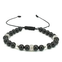 Genérico - Pulsera Turmalina Negra Plata Energía Positiva + Caja
