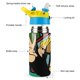 thumbnail image 3 of Johnny Bravo Botella de Agua con Tapa Pop Top de Un Toque, Acero Inoxidable, a Prueba de Fugas, para Deportes, Botella Infantil azul 12 oz, 3 of 6