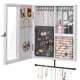 thumbnail image 1 of Organizador de joyería Keebofly de pared, blanco, 40 × 33 × 6 cm, 1 of 8