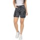 thumbnail image 1 of Short de Mujer Cargo Elasticado Tiro Alto Algodón Negro, 1 of 6