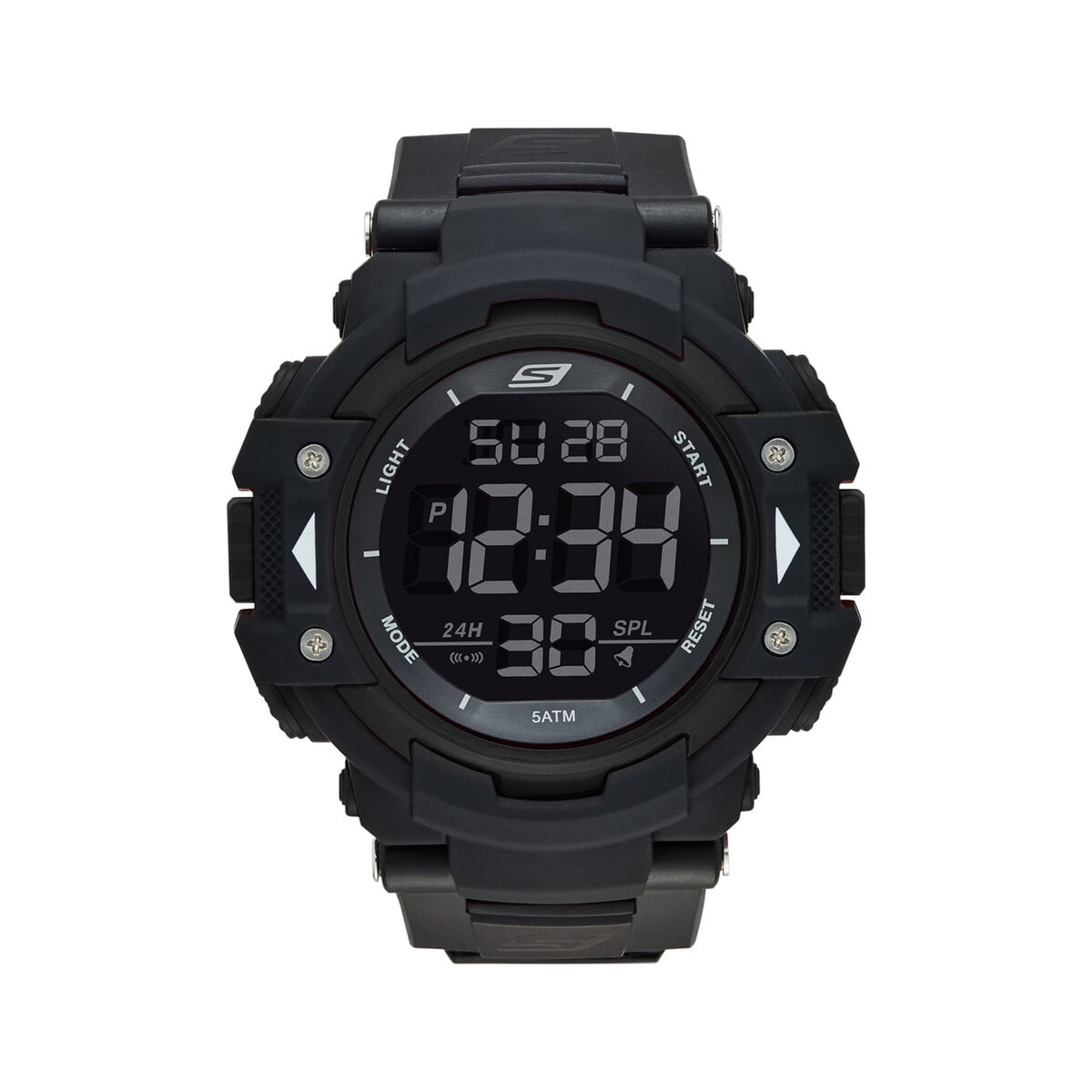 Reloj Digital Skechers Keats Sr1037w Cronagrafo Negro