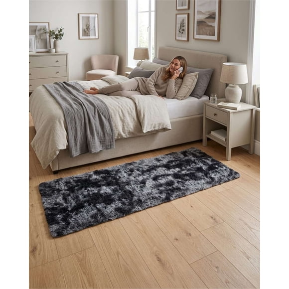 Alfombra Pasillera Pelo Largo Suave 60x200 cm