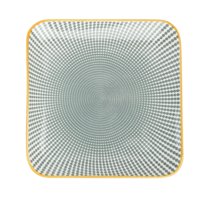 Homewell - Plato Loza Cuadrado Verde 26X2Cm