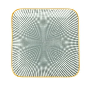 Homewell - Plato Loza Cuadrado Verde 26X2Cm