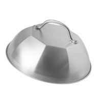 Bothyi - Cubierta Para Cocinar Carne De 9 Pulgadas, De Acero Inoxidable, Resistente Al Desgaste, Con Cúpula De Fusión.