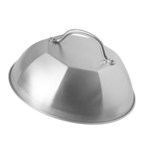 Bothyi - Cubierta Para Cocinar Carne De 9 Pulgadas, De Acero Inoxidable, Resistente Al Desgaste, Con Cúpula De Fusión.