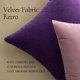 thumbnail image 5 of Fundas de almohada MIULEE de terciopelo de 40 x 40 cm, color morado berenjena (paquete de 2), 5 of 6