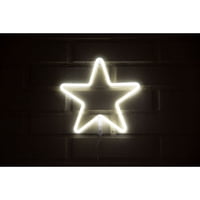 Gen - Letrero Neon Estrella Blanco