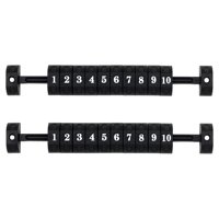 Magideal - 2 Uds., Es De Puntuación De Futbolín Universales, De Mesas De Futbolín Estándar, Piezas De Repuesto, Números , Negro