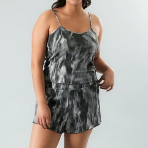 Polera Rib Sin Mangas Flores Mujer 50369-67