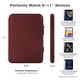 thumbnail image 2 of Funda para tableta MoKo de 9 a 11 pulgadas para iPad Air/Pro/Gen, color rojo vino, 2 of 8