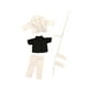 thumbnail image 2 of 1:12 Ropa De Muñeca Disfraz Con Chaqueta Pantalones Para Figuras De 6 Pulgadas Cuerpo Vestido Blanco 5 Piezas, 2 of 3