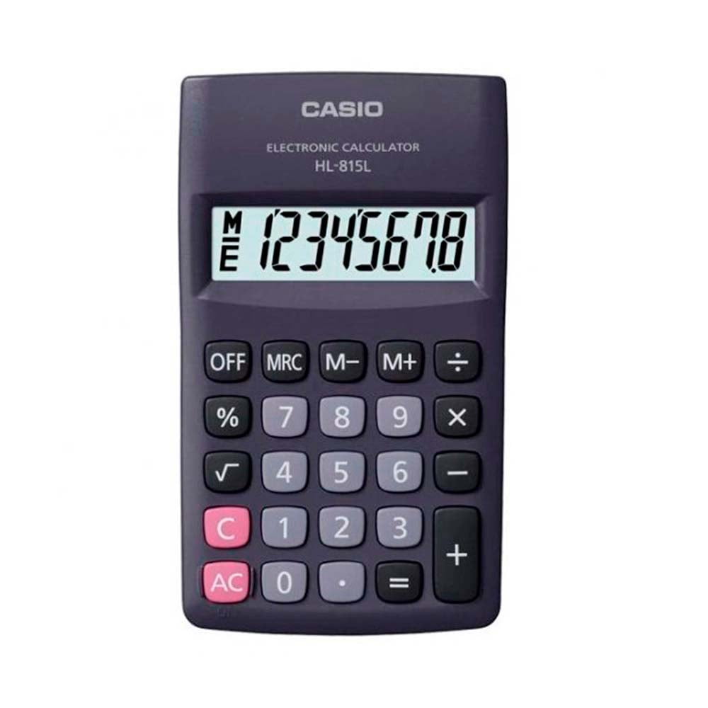 Casio - Calculadora Bolsillo Hl-815lbk Negra