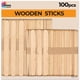 thumbnail image 1 of Palitos de madera para manualidades StesoSHOP 100 uds de tamaños variados, 1 of 5