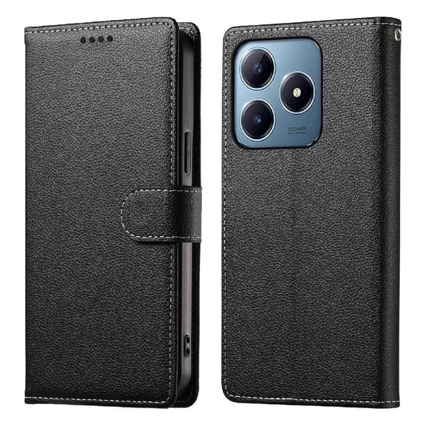 Funda para FOXDOCK Realme Note 60 4G– Cuero Premium, 3 ranuras para tarjetas, Protección contra impactos