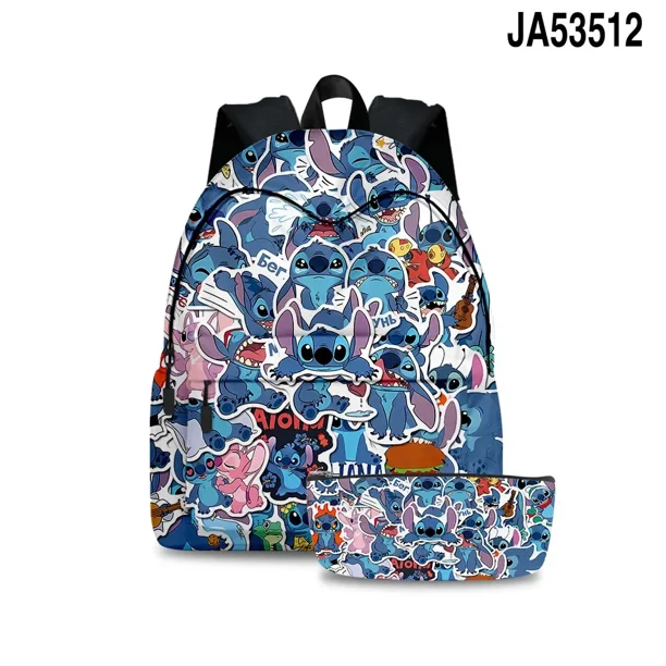 MINISO Disney Stitch School Bag Backpack Primary and Secondary School Students Cartoon Animation Anime Kawaii Mochila