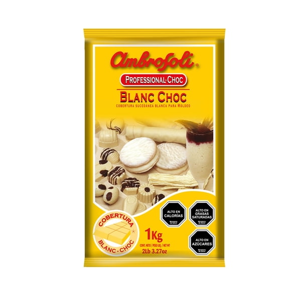 Cobertura chocolate blanco, 1 kg