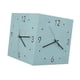 thumbnail image 5 of Reloj De La Pared De La Esquina De Doble Cara Reloj De Esquina Cuadrada Para La Sala De Estar En Casa Azul, 5 of 5