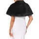thumbnail image 3 of INSPIRE CHIC Chal de Piel Sintética para Boda de Mujeres Capa con Cuello para Novias Damas de Honor Vestido de Noche Chaquetas S Negro, 3 of 6