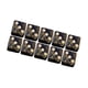 thumbnail image 4 of Juego De Dados Acrílicos De Seis Lados, Juguetes Opacos De 16mm Para Enseñanza De Matemáticas RPG Dorado, 4 of 5