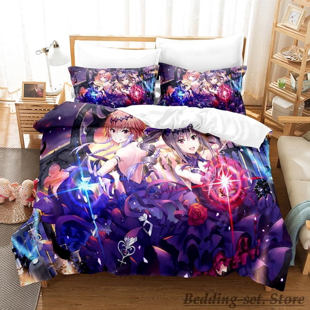 New THE iDOLM@STER Cinderella Girls Starlight Stage Bedding SetAnime three-piece set Adult Kid Bedroom Duvetcover Sets