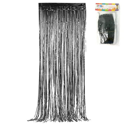 Cortina Metal 100 X 200 Negra  Party