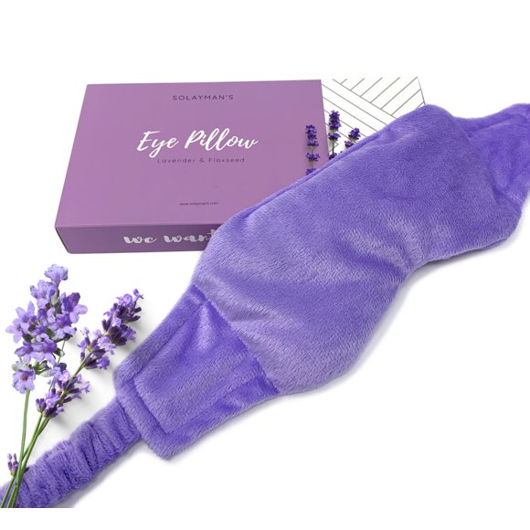 Mascarilla de ojos de lavanda Solayman, aromaterapia pesada, regalo