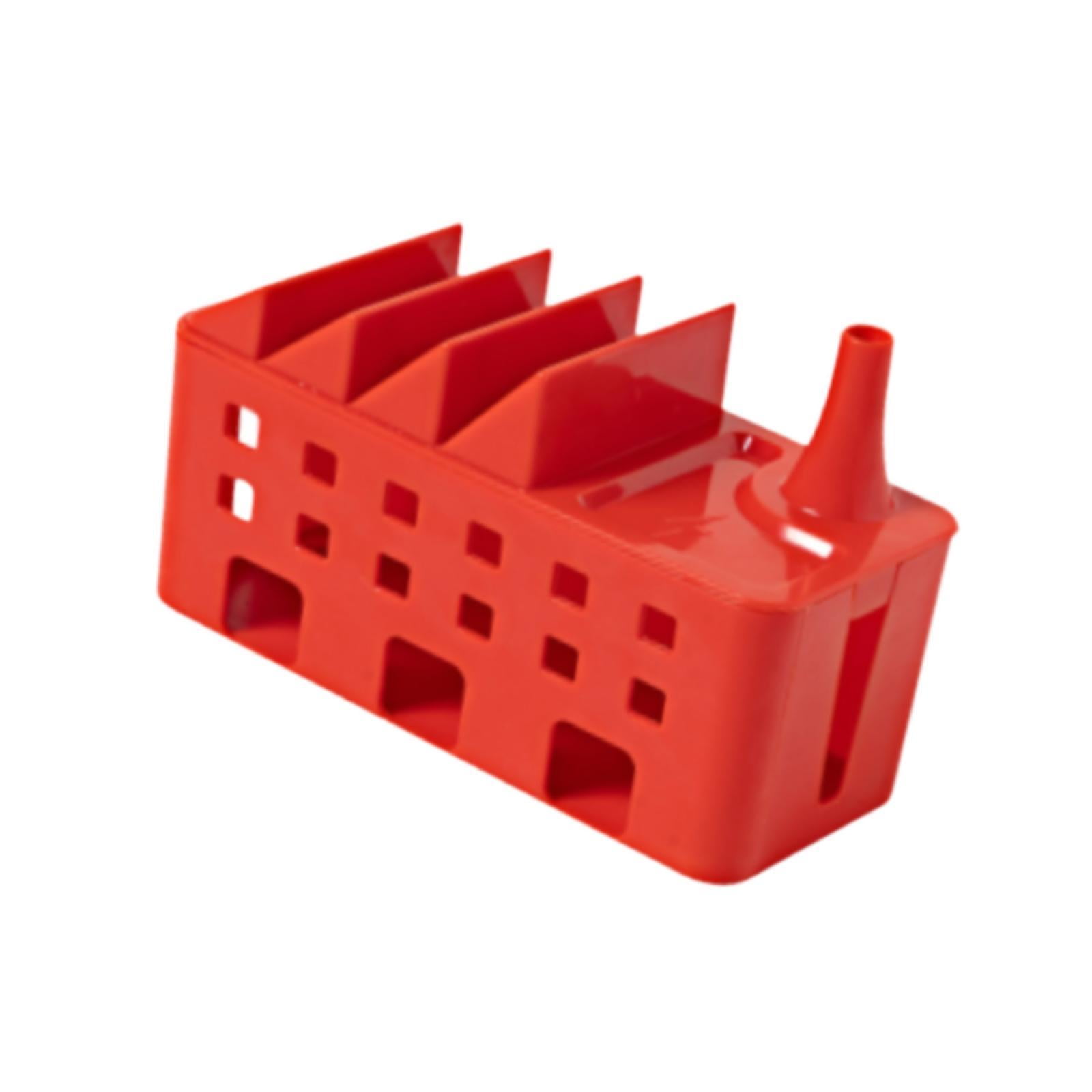 Bothyi - Caja De Gestión De Cables Regletas De Enchufes Caja De Regletas De Enchufes Para Concentradores Usb Adaptadores Domésticos Rojo