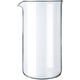 thumbnail image 1 of Vaso de repuesto de prensa francesa de vidrio, 8 tazas, transparente, 1 L, 9,6 cm de diámetro, 18 cm de alto, 1 of 5