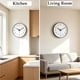thumbnail image 3 of Reloj de pared jomparis negro de 30 cm – Pack de 2 silencioso, 3 of 6