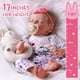 thumbnail image 4 of Muñeca Reborn JIZHI Relike Girl de 43 cm con kit de alimentación para mayores de 3, 4 of 9