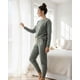 thumbnail image 3 of Pijama Franela Mujer Estampado Flor de Loto Verde verde XL, 3 of 8