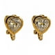 thumbnail image 1 of Aros Sin Perforacion corazon punto de luz bañado En Oro 18k, 1 of 7