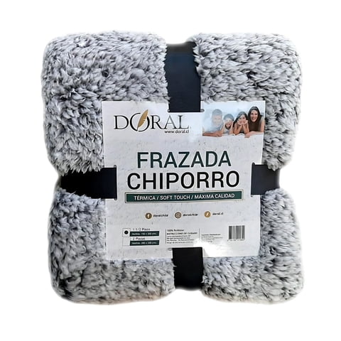 Doral - Frazada Chiporro Two Tones 1.5 Plazas Tonos Oscuros - Ps